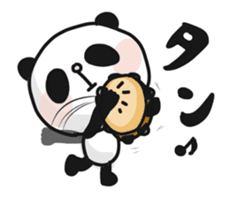 Two characters Panda 3 sticker #10595505