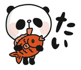 Two characters Panda 3 sticker #10595510