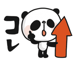 Two characters Panda 3 sticker #10595514
