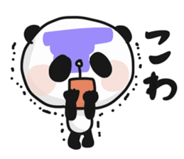 Two characters Panda 3 sticker #10595518