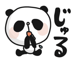 Two characters Panda 3 sticker #10595519