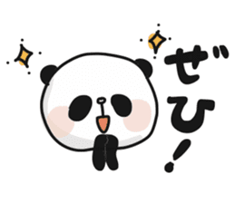 Two characters Panda 3 sticker #10595520