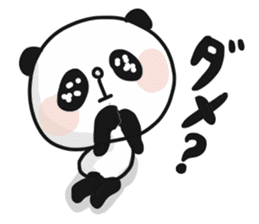 Two characters Panda 3 sticker #10595521