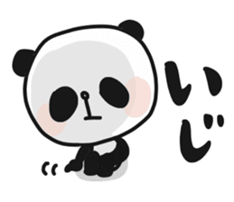 Two characters Panda 3 sticker #10595523