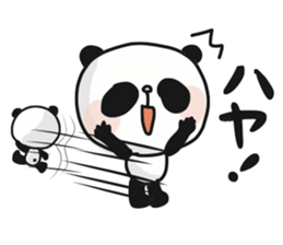 Two characters Panda 3 sticker #10595525