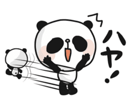 Two characters Panda 3 sticker #10595525