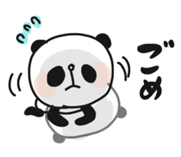 Two characters Panda 3 sticker #10595527