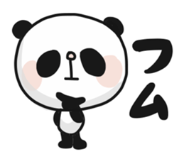 Two characters Panda 3 sticker #10595530