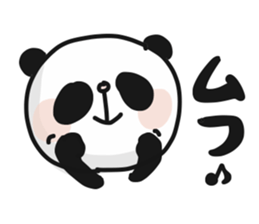 Two characters Panda 3 sticker #10595534