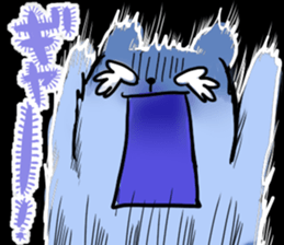 High tension bear!! sticker #10595859