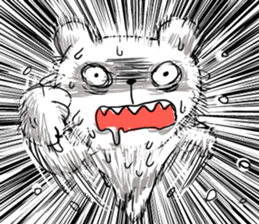 High tension bear!! sticker #10595860
