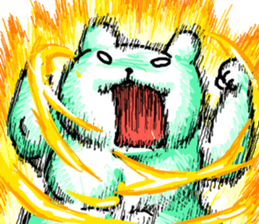 High tension bear!! sticker #10595886