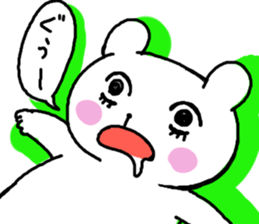 High tension bear!! sticker #10595889