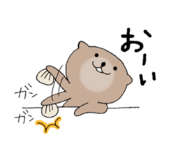 It is a sea otter. sticker #10596536