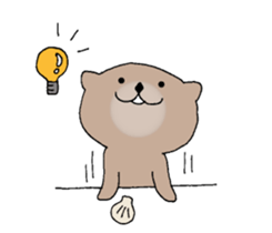 It is a sea otter. sticker #10596539