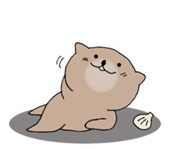 It is a sea otter. sticker #10596543
