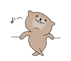 It is a sea otter. sticker #10596552