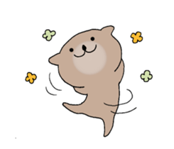 It is a sea otter. sticker #10596556