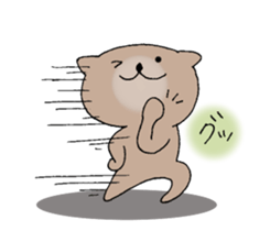 It is a sea otter. sticker #10596559