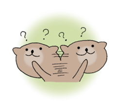 It is a sea otter. sticker #10596567