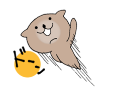 It is a sea otter. sticker #10596570