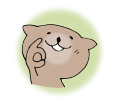 It is a sea otter. sticker #10596573
