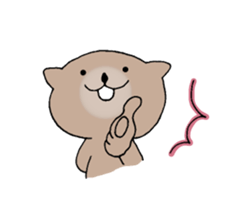 It is a sea otter. sticker #10596574