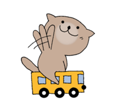 It is a sea otter. sticker #10596575