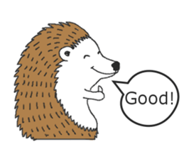 Easy to use sticker of Hedehog [English] sticker #10596656