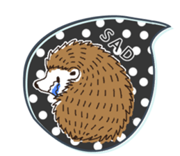 Easy to use sticker of Hedehog [English] sticker #10596657