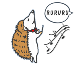 Easy to use sticker of Hedehog [English] sticker #10596658