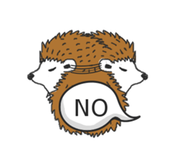 Easy to use sticker of Hedehog [English] sticker #10596659