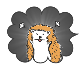 Easy to use sticker of Hedehog [English] sticker #10596660