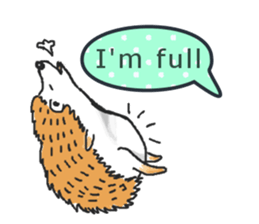 Easy to use sticker of Hedehog [English] sticker #10596662