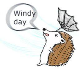 Easy to use sticker of Hedehog [English] sticker #10596665