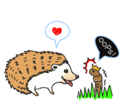 Easy to use sticker of Hedehog [English] sticker #10596666
