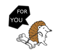 Easy to use sticker of Hedehog [English] sticker #10596670