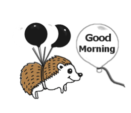 Easy to use sticker of Hedehog [English] sticker #10596671