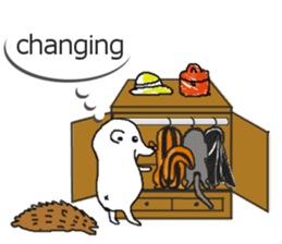 Easy to use sticker of Hedehog [English] sticker #10596672