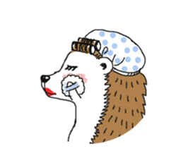 Easy to use sticker of Hedehog [English] sticker #10596673