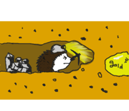 Easy to use sticker of Hedehog [English] sticker #10596679