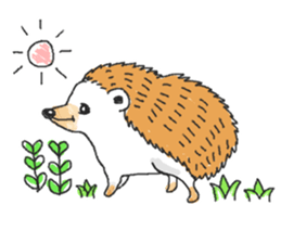 Easy to use sticker of Hedehog [English] sticker #10596680