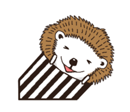 Easy to use sticker of Hedehog [English] sticker #10596681