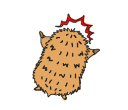 Easy to use sticker of Hedehog [English] sticker #10596683