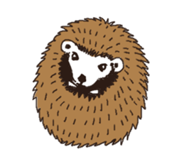 Easy to use sticker of Hedehog [English] sticker #10596684