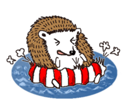 Easy to use sticker of Hedehog [English] sticker #10596686
