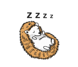 Easy to use sticker of Hedehog [English] sticker #10596688