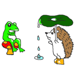 Easy to use sticker of Hedehog [English] sticker #10596691