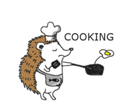 Easy to use sticker of Hedehog [English] sticker #10596692