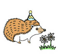 Easy to use sticker of Hedehog [English] sticker #10596694